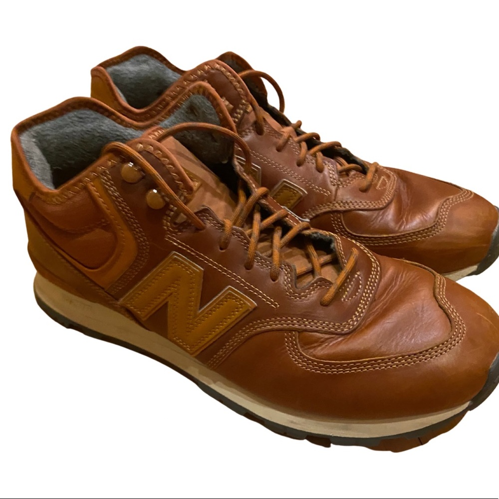 New balance leather mid shoe size 14